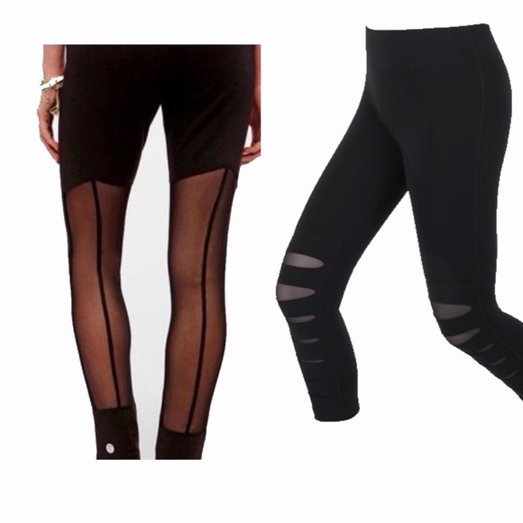 Pants - Lot of 2: Nesh & Lorna Jane Mesh detail leggings Sz. S/M *NICE* MSRP: $211+tax